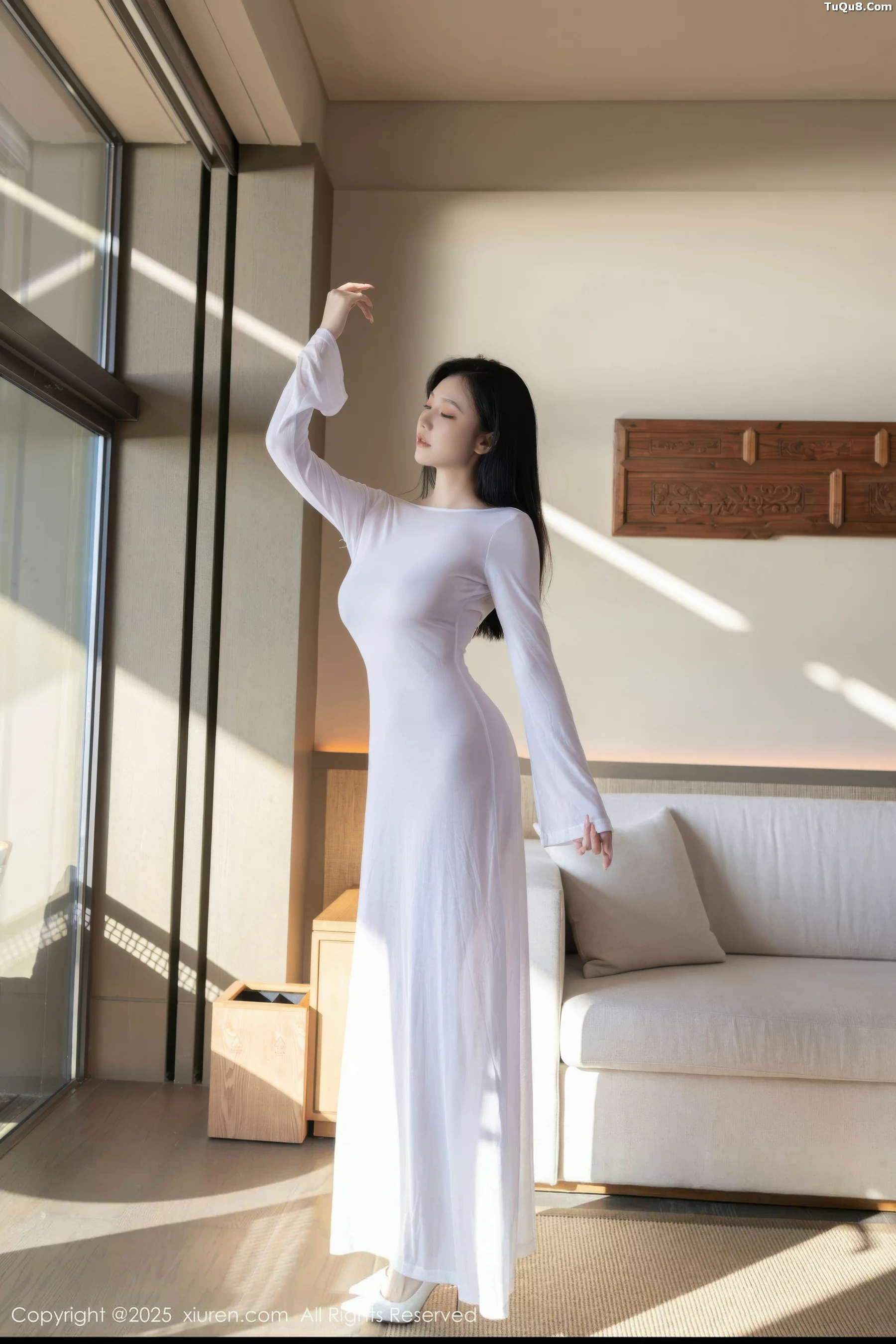 秀人集.com_[XiuRen秀人网]No.10747_模特安然anran性感白色连衣长裙配超薄肉色秀曼妙身姿诱惑写真80P