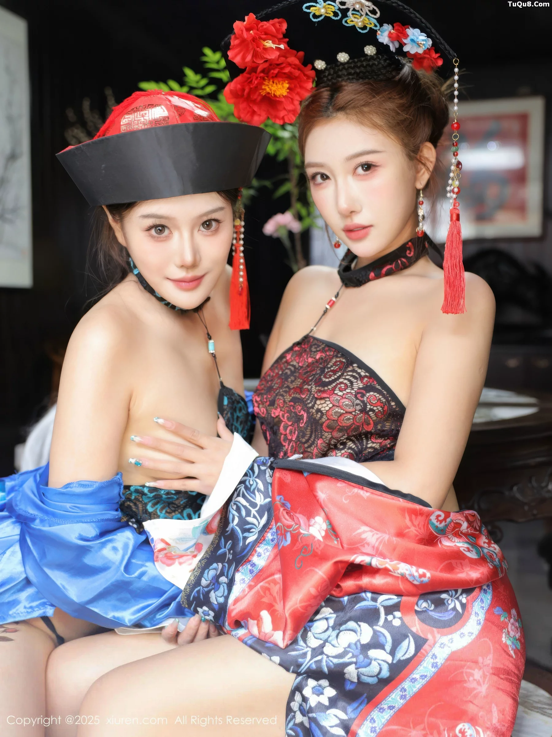 秀人集.com_[XiuRen秀人网]No.10762_模特金允希Yuki性感姐妹花古装Cos旗袍秀丰腴身姿撩人诱惑写真65P