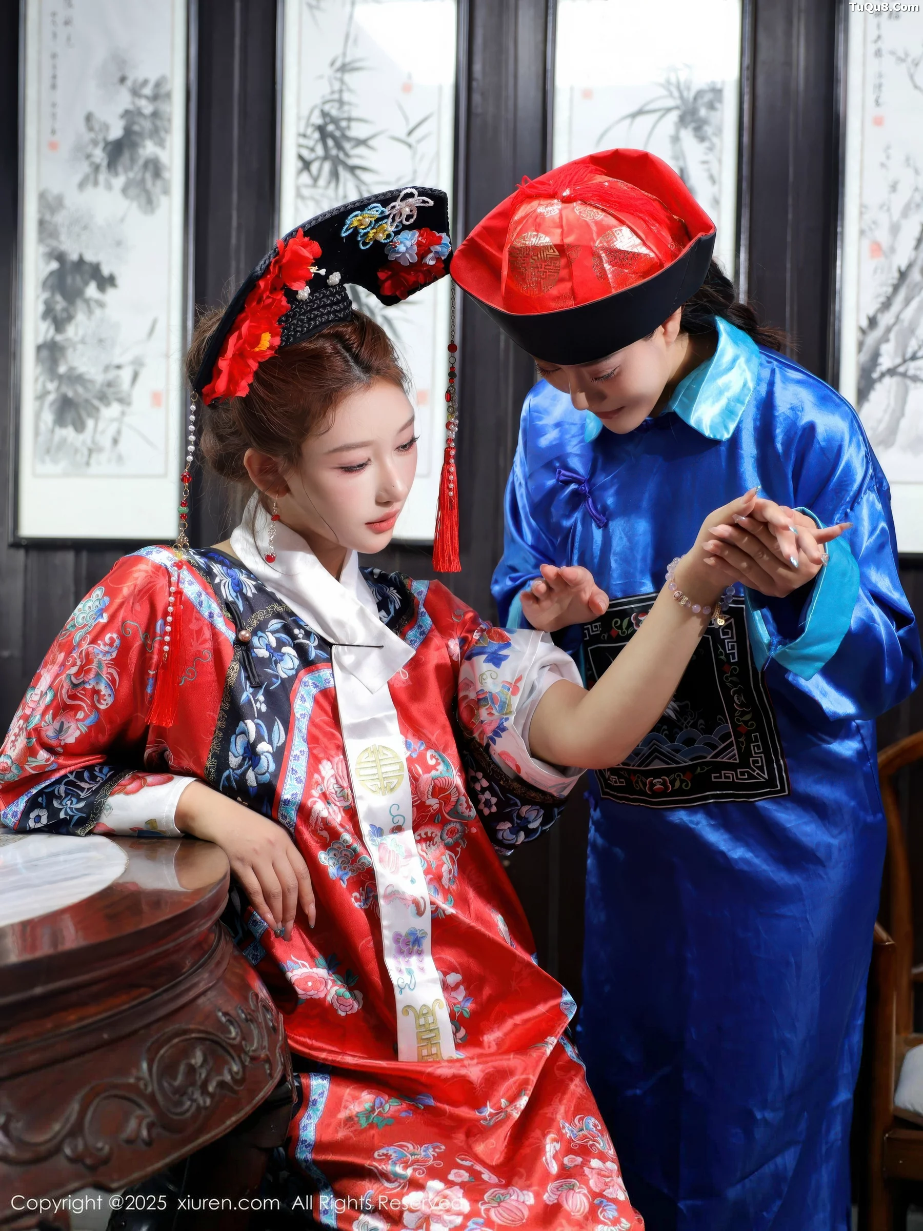 秀人集.com_[XiuRen秀人网]No.10762_模特金允希Yuki性感姐妹花古装Cos旗袍秀丰腴身姿撩人诱惑写真65P