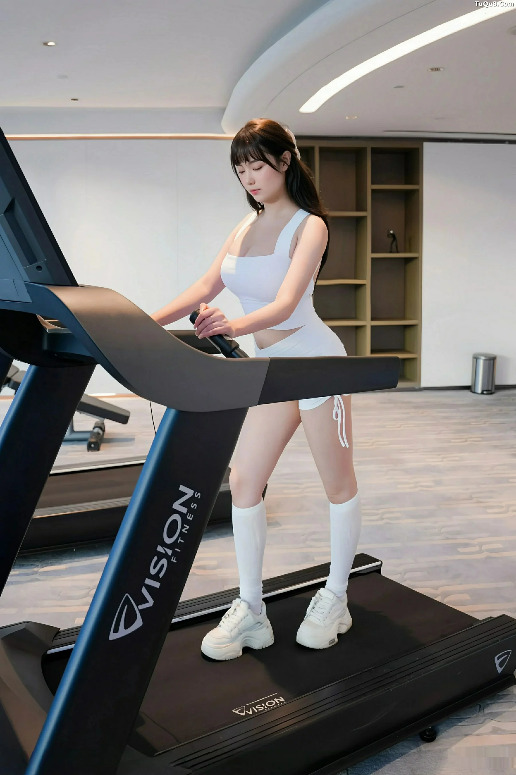 秀人集.com_[XiuRen秀人网]No.10808_模特软情健身房场景性感白色运动服配白丝袜秀曼妙身姿诱惑写真81P