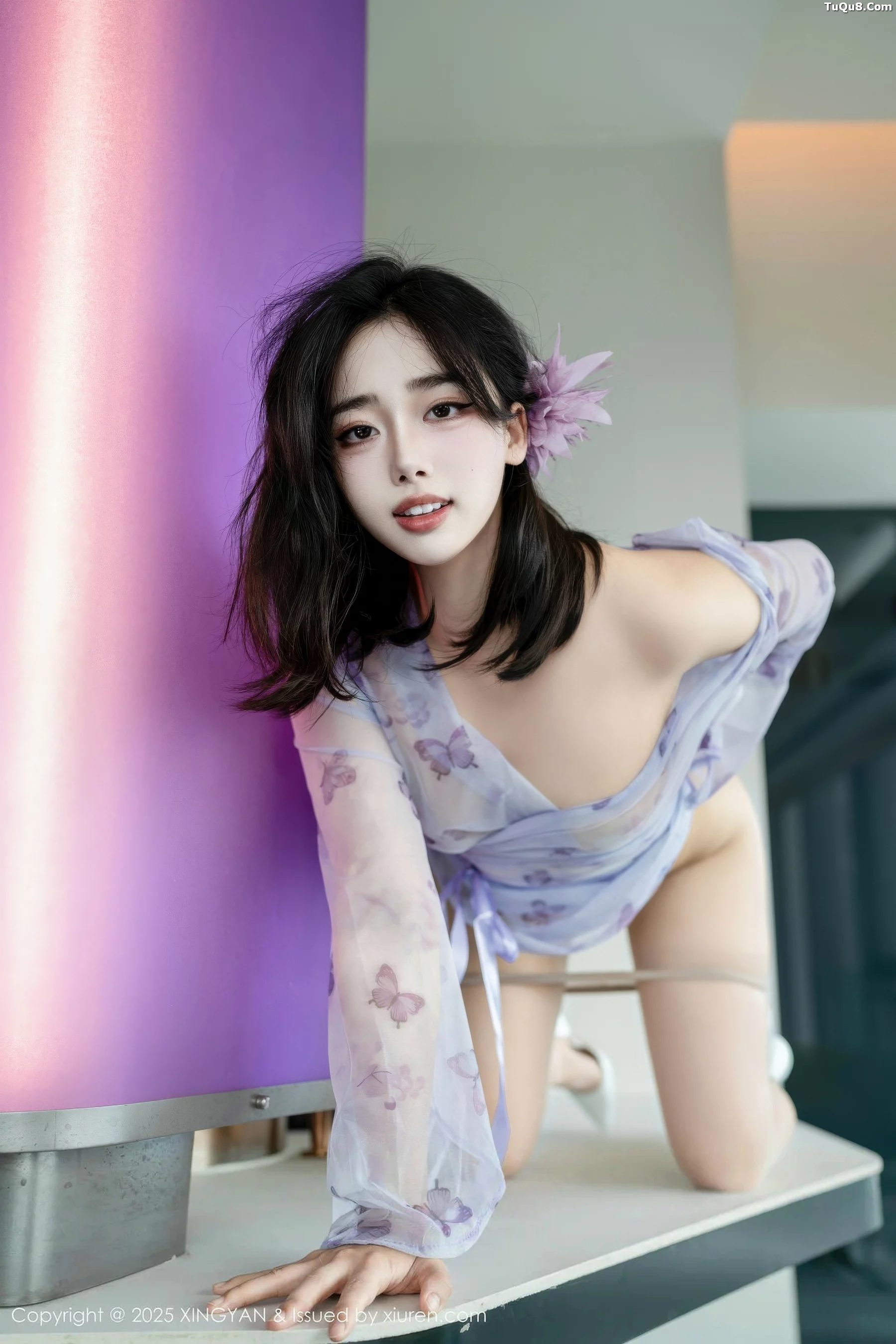 秀人集.com_[XINGYAN星颜社]VOL.409_模特阮福福性感蓝色轻透情趣服饰配肉丝袜秀曼妙身材诱惑写真63P