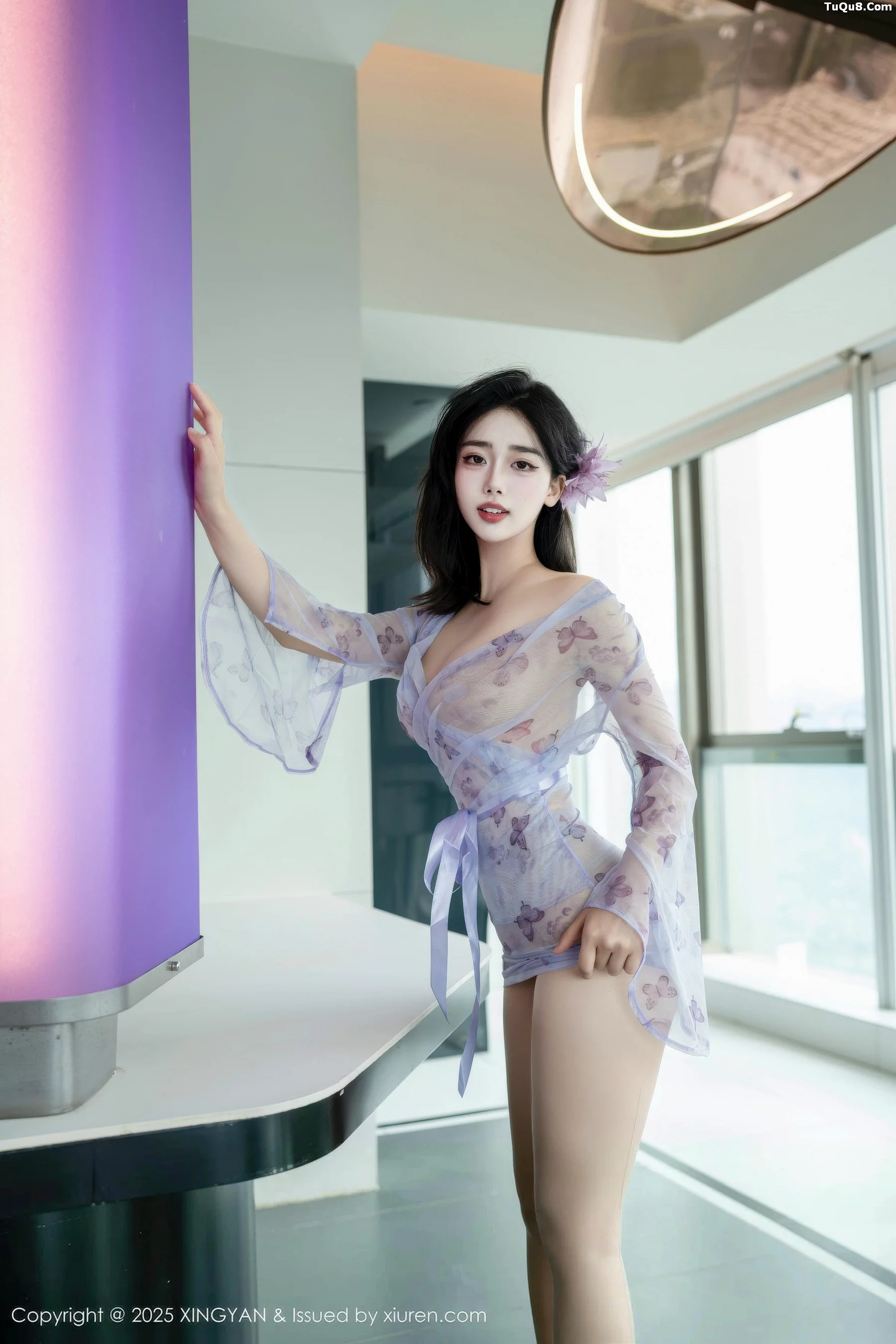 秀人集.com_[XINGYAN星颜社]VOL.409_模特阮福福性感蓝色轻透情趣服饰配肉丝袜秀曼妙身材诱惑写真63P
