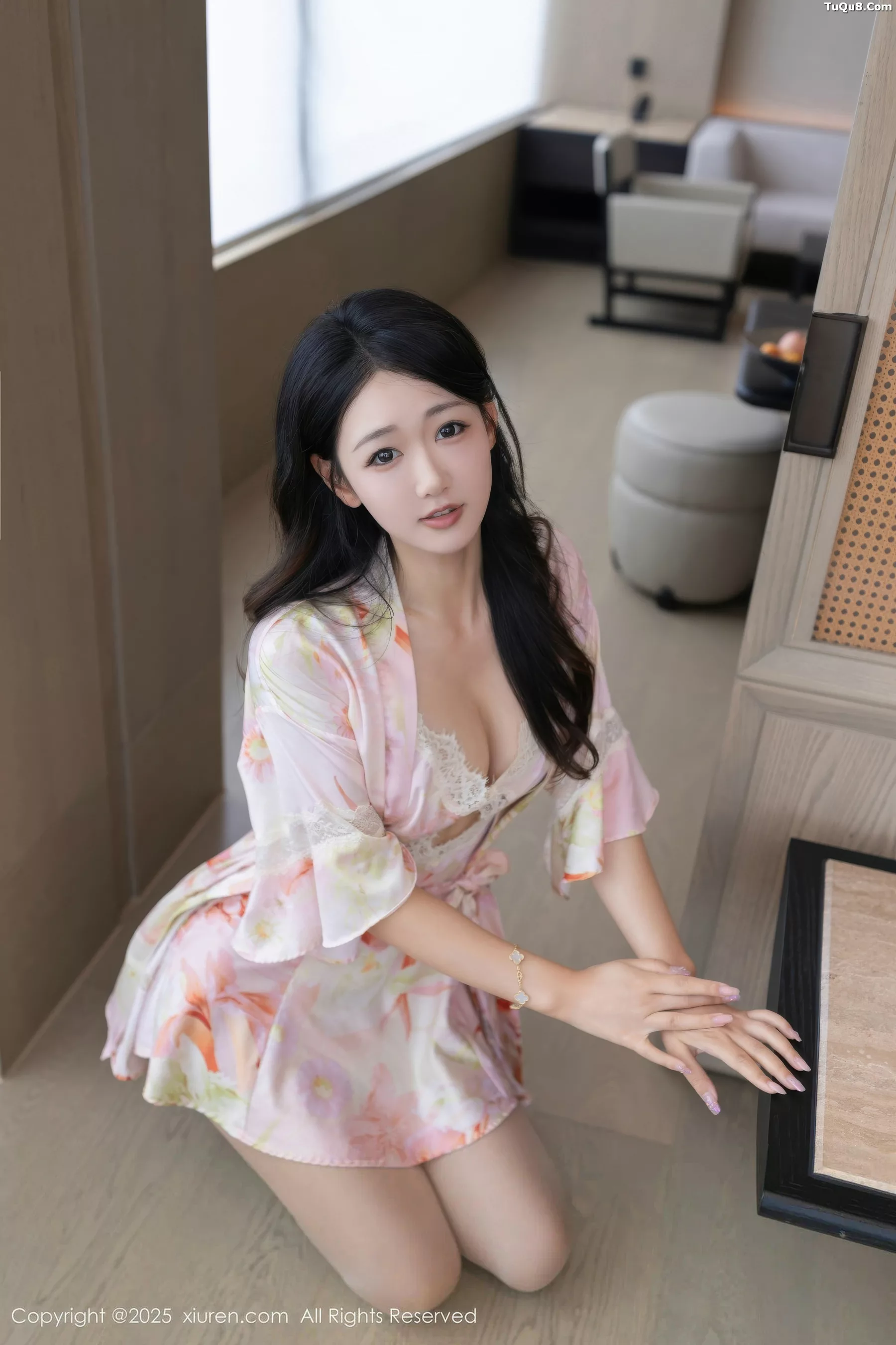 秀人集.com_[XiuRen秀人网]No.10970_模特唐安琪性感粉色睡袍露粉色内衣配超薄肉丝秀曼妙身姿诱惑写真76P