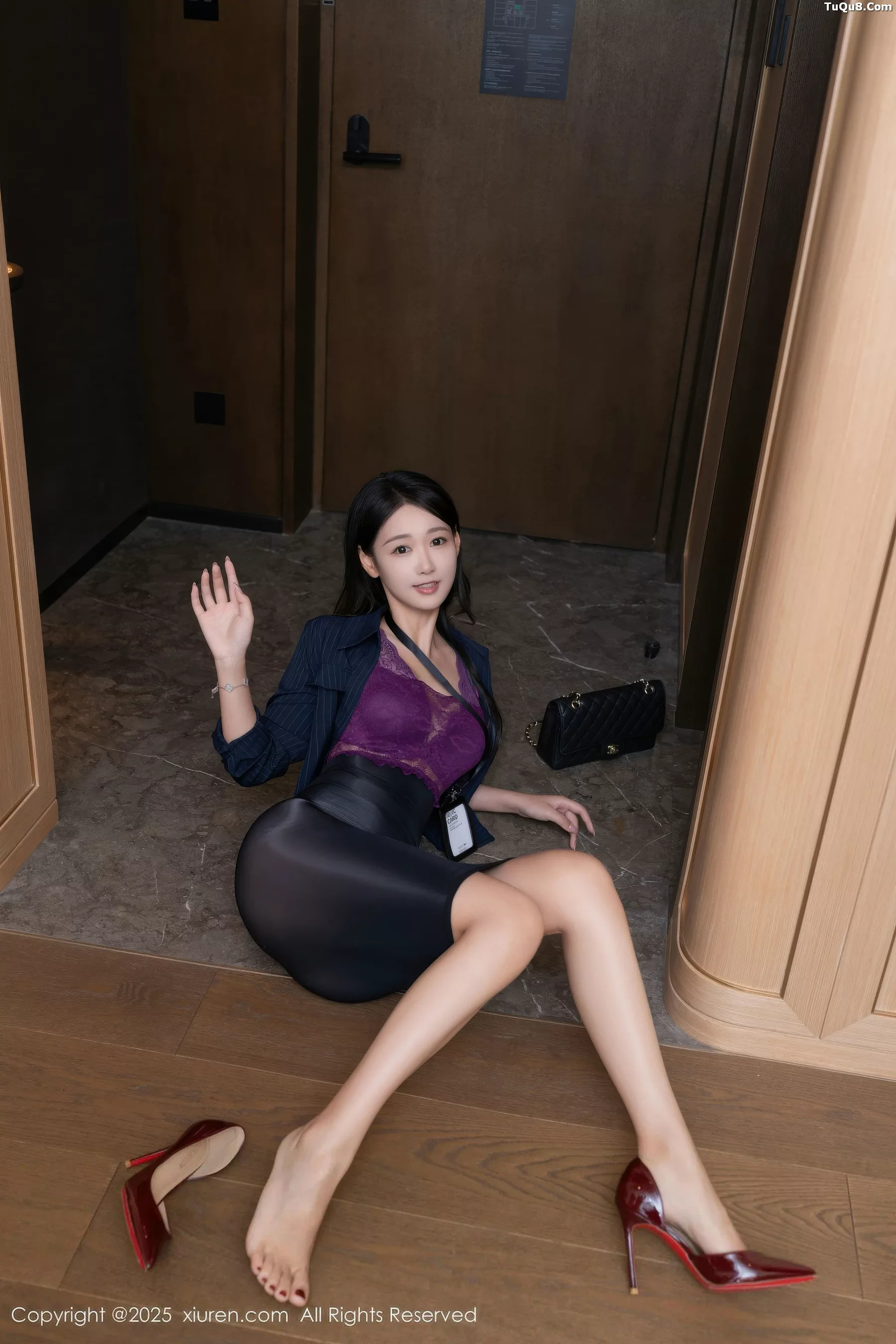 秀人集.com_[XiuRen秀人网]No.10916_模特唐安琪性感紫色内衣配透视黑丝裙秀曼妙身姿迷人诱惑写真77P