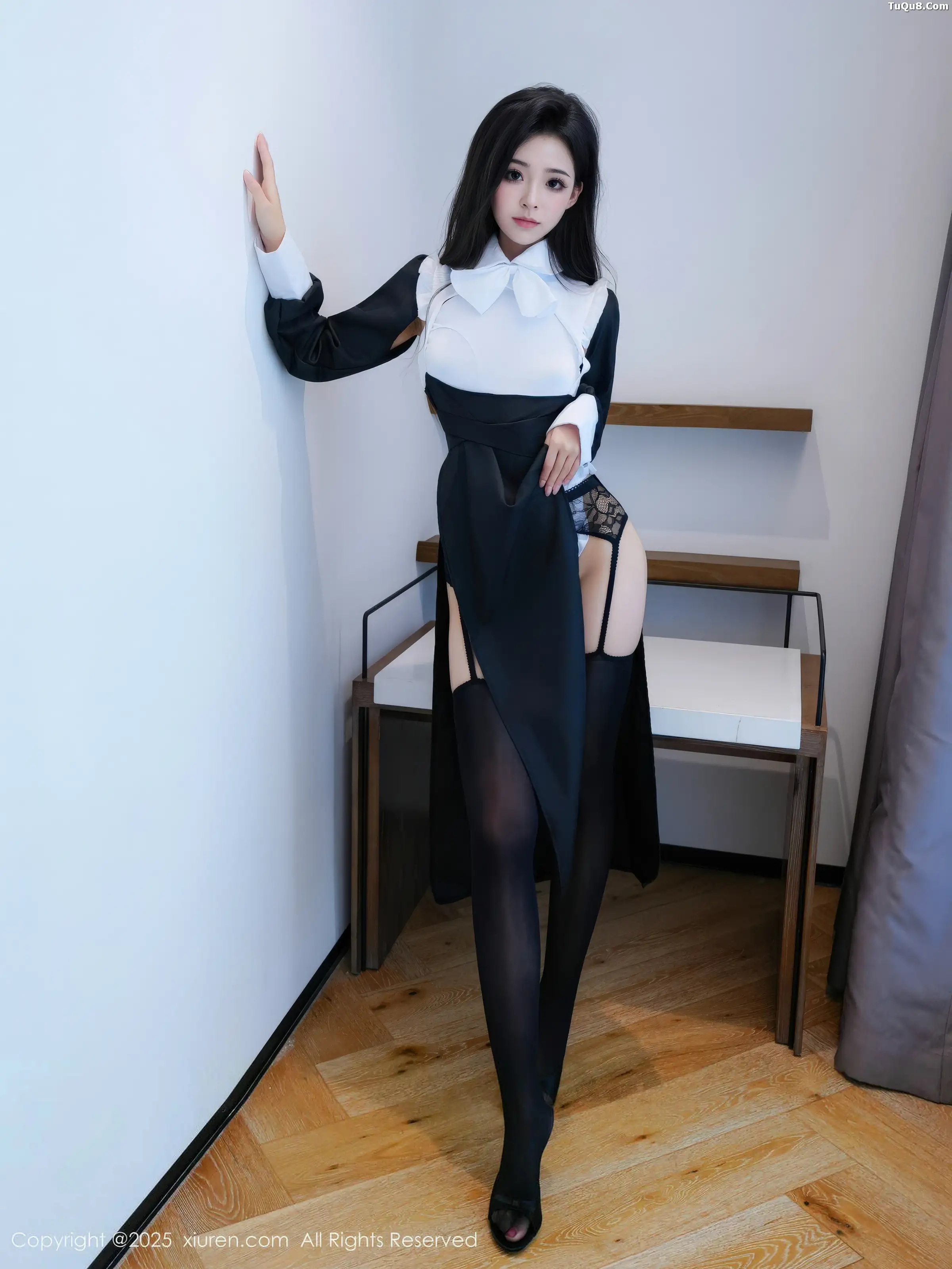 秀人集.com_[XiuRen秀人网]No.11059_模特白琮瑗性感黑白修女服饰配黑丝吊袜秀曼妙身姿撩人诱惑写真65P