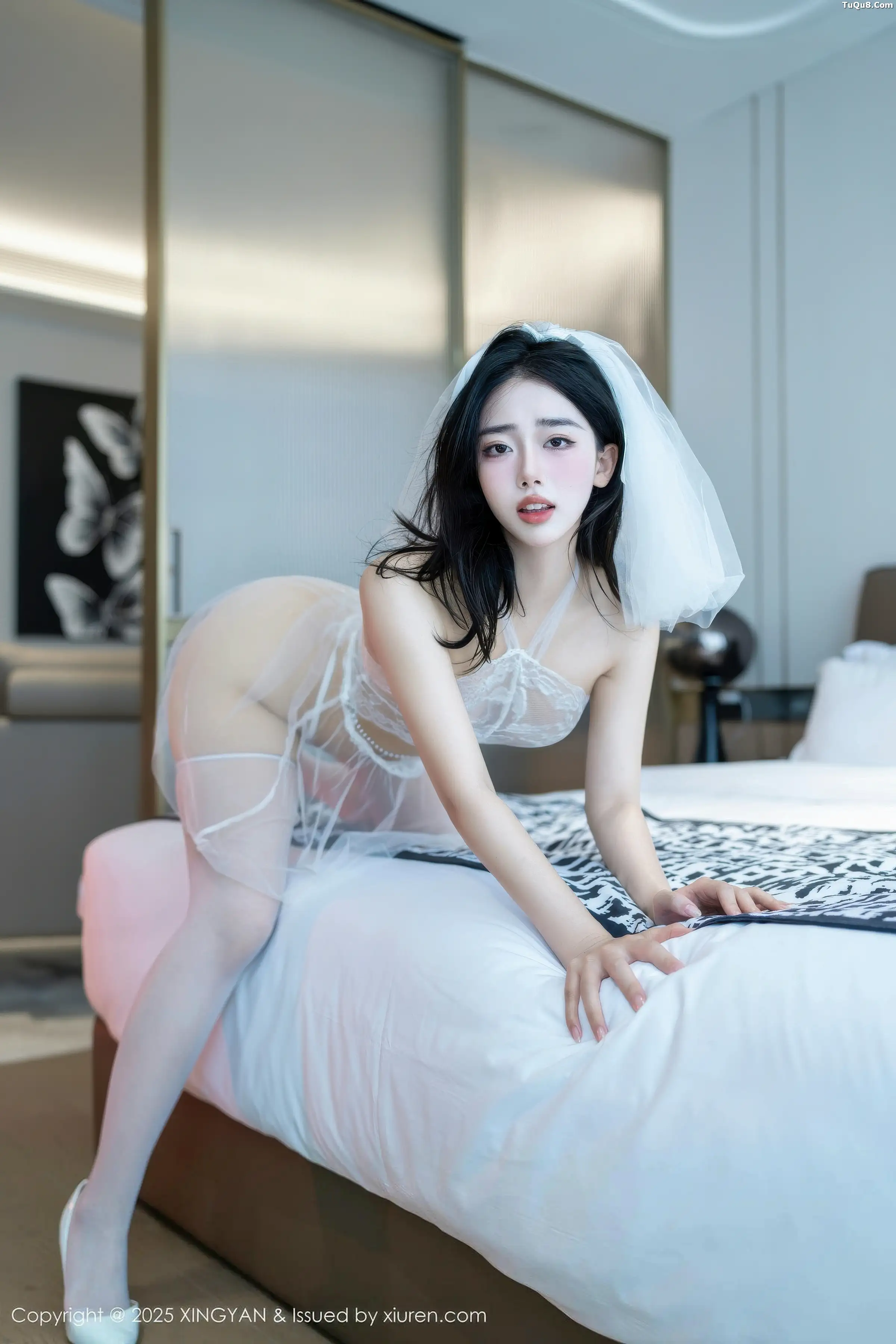 秀人集.com_[XINGYAN星颜社]VOL.429_模特阮福福性感白色情趣服饰配白色丝袜秀完美身材诱惑写真78P