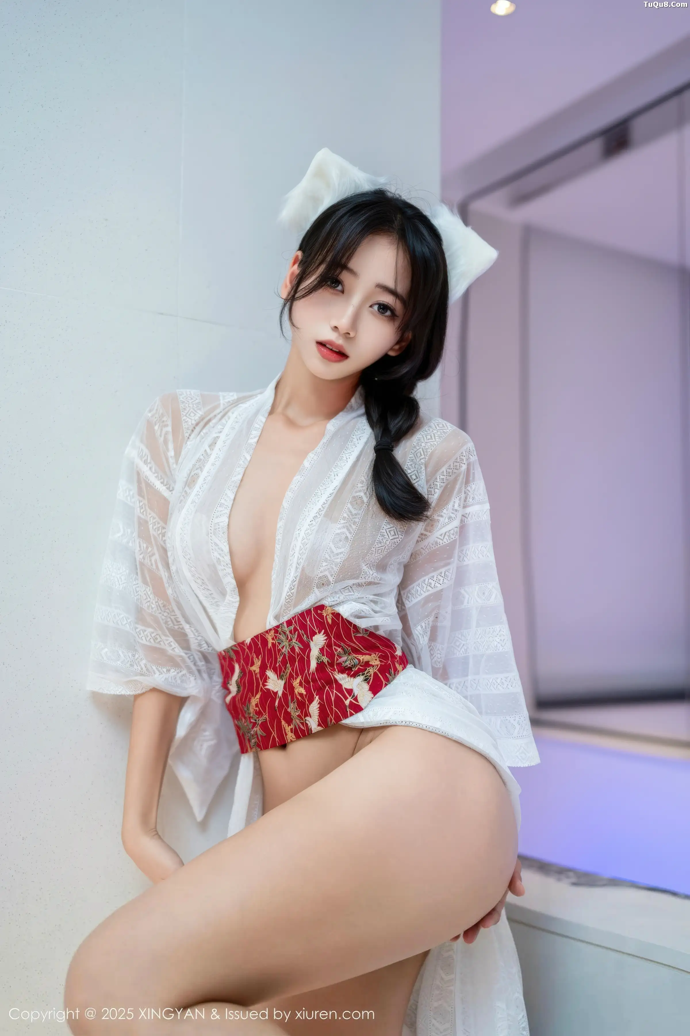 秀人集.com_[XINGYAN星颜社]VOL.442_模特时安安私房性感白色薄透连衣裙秀柔美身姿迷人诱惑写真75P