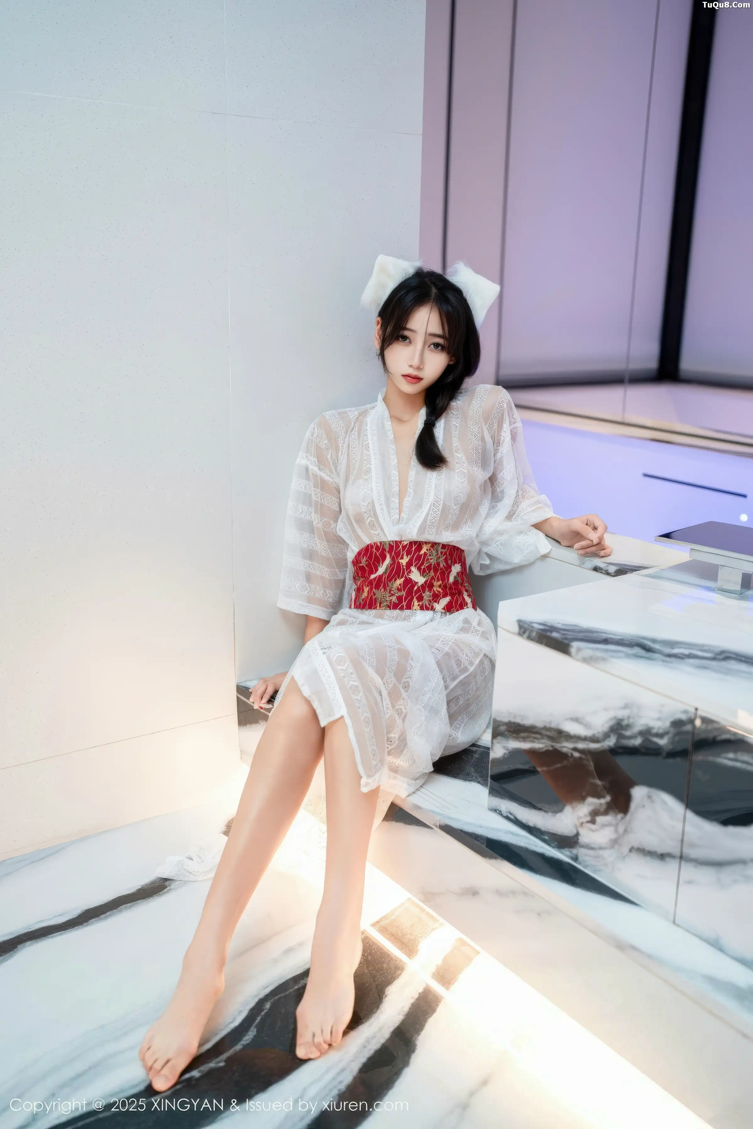 秀人集.com_[XINGYAN星颜社]VOL.442_模特时安安私房性感白色薄透连衣裙秀柔美身姿迷人诱惑写真75P