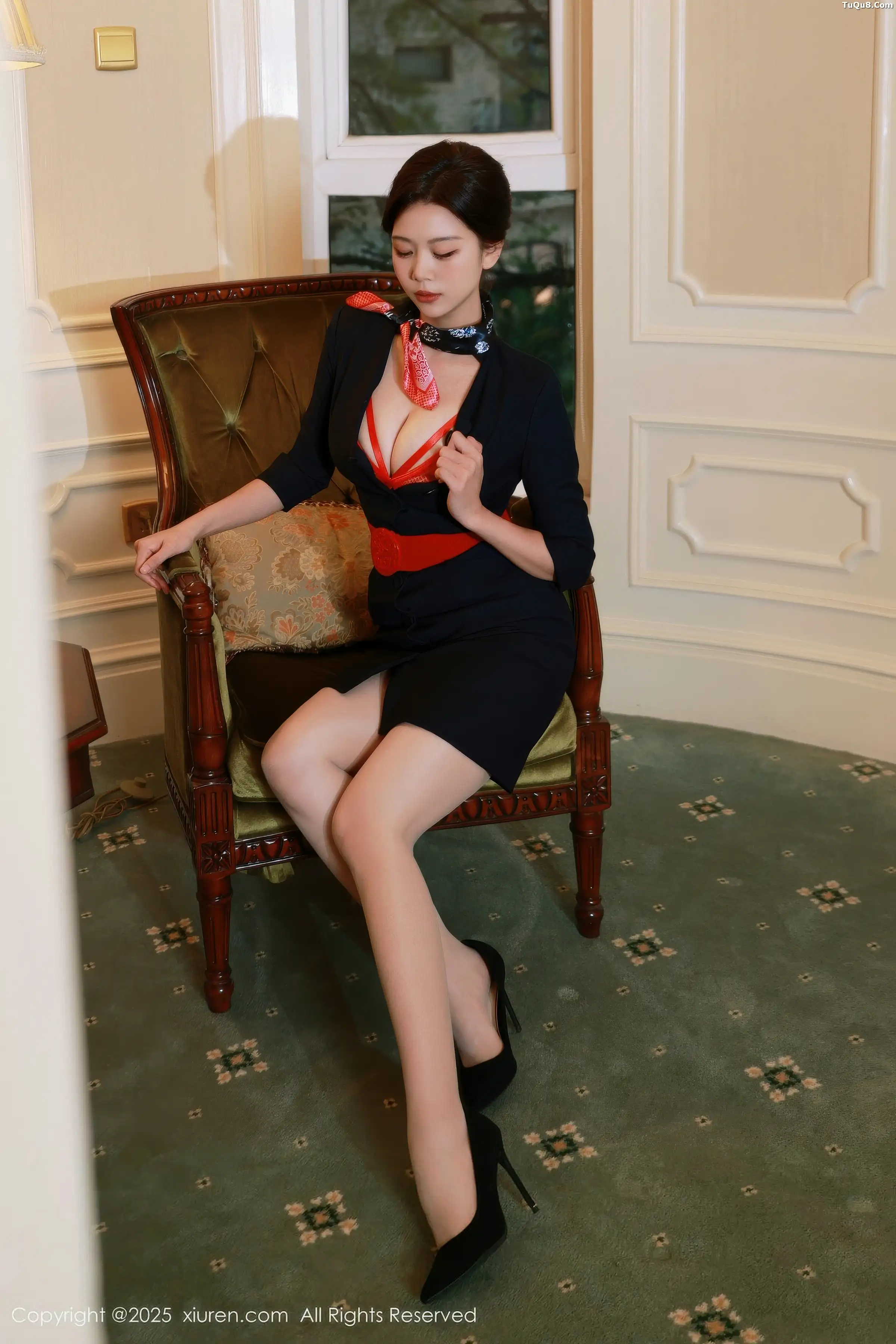 秀人集.com_[XiuRen秀人网]No.11009_模特玫瑰我爱你性感空姐制服露红色情趣内衣秀凹凸身材诱惑写真83P